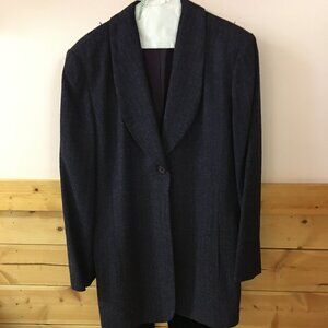 Coldwater Creek Purple Tweed Blazer with Purple Velvet Pants